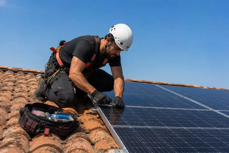Maintenance et monitoring de panneaux solaires à Saintes